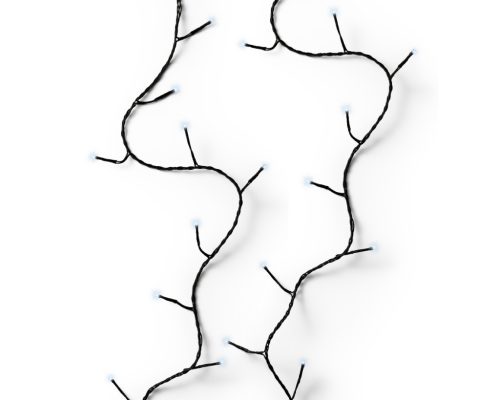 Fényfüzér LED-es (240 LED) hideg fehér fénnyel 1800 cm kültéri/beltéri, fekete