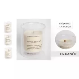   Szója gyertya + 5% parfüm dupla üveg ami hasznosítható majd  10x12cm 3 féle