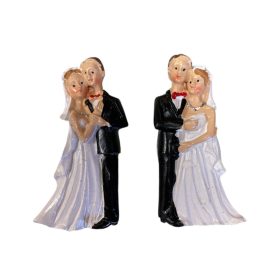 Kerámia esküvői pár 2db 6,4x3,4cm