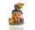 Kerámia halloween tök + maci 5,1x6,7cm