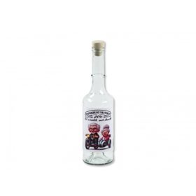 Pálinkás palack Nyugdíjas vagyok 0,5 l 7x7x28 cm 