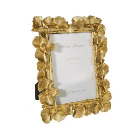 Képkeret ginkgo leveles 9x13cm - arany