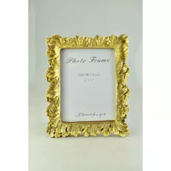 Képkeret gold leveles 14x19 cm 