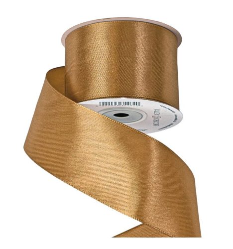 Szatén szalag 50mm x 22.86m - Aranybarna