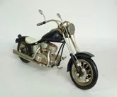 Dekorációs makett chopper fekete 28x9,5x15cm