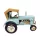 Dekorációs makett  traktor régi kék 27,5x14,5x18,5cm