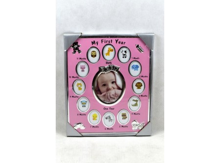 Az első évem képkeret 12 részes kislány