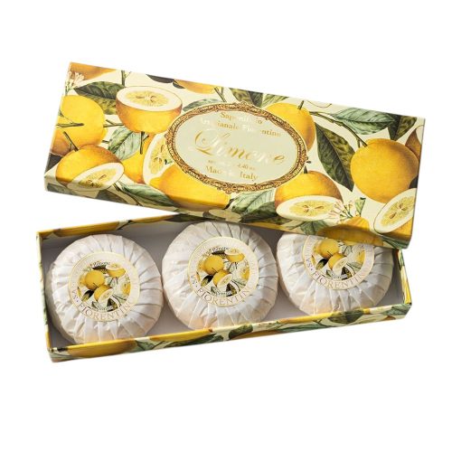 Citrom illatú szappan szett 3 x 100g – Saponificio Artigianale Fiorentino
