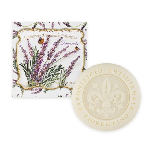 Levendula illatú olasz dekor szappan díszdobozban 100 g