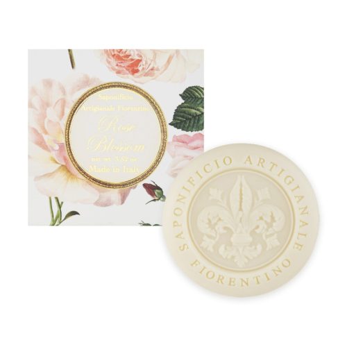 Rózsa illatú olasz dekor szappan díszdobozban 100 g