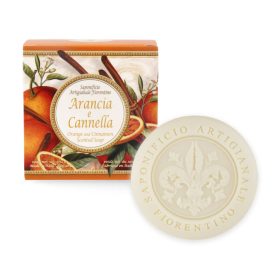   Narancs és fahéj illatú olasz dekor szappan díszdobozban 100 g