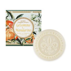   Jázmin és mandarin illatú olasz dekor szappan díszdobozban 100 g