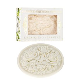 Jázmin illatú olasz dekor szappan díszdobozban 125 g