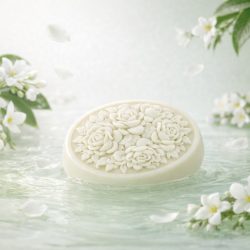 Jázmin illatú olasz dekor szappan díszdobozban 125 g