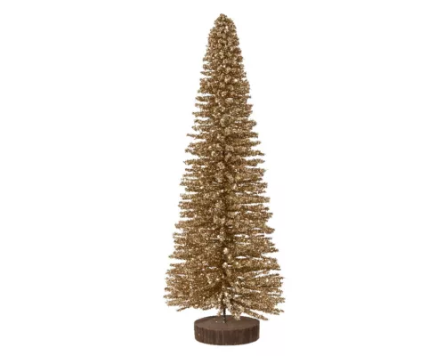 Arany csillámos bambusz karácsonyfa – 60 cm