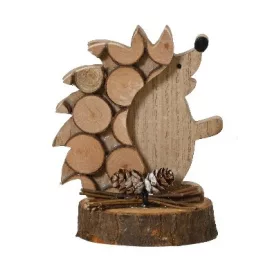   Dekoratív fa sün figura farönk tüskékkel – FSC Mix 70%, 12 cm