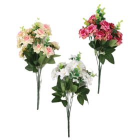   Élethű mini nyílt rózsa művirág csokor 35 cm – 3 féle színben válaszható/db