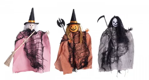 Dekor halloween  figura lepelruha  27cm választható