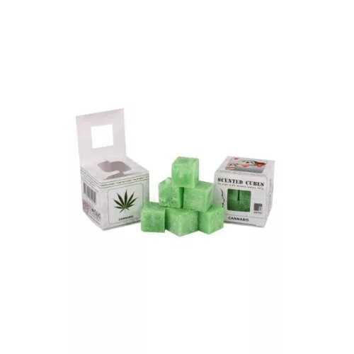 Viasz kocka illatos 3x3x3cm cannabis S/8