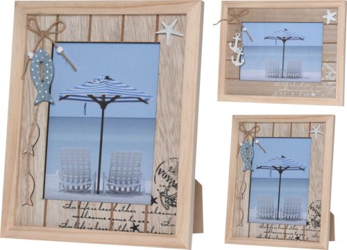 Képkeret fából "Tengerész" 26x21cm