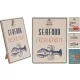 Csipeszes írótábla "Seafood" 17x13cm
