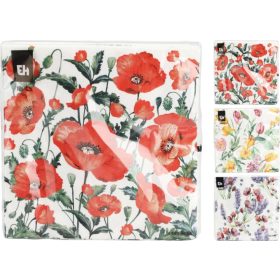   Tavaszi virágos szalvéta 33x33cm 16db/cs 3 féle választható