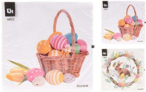 Húsvéti szalvéta 33x33cm 16db/cs 2 féle, választható