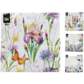 Tavaszi virágcsokros szalvéta 33x33cm 16db/cs