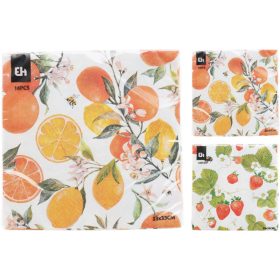   Szalvéta gyümölcsös 2 féle választható 33x33cm 16db/cs