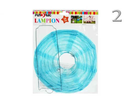 Lampion 20cm világoskék