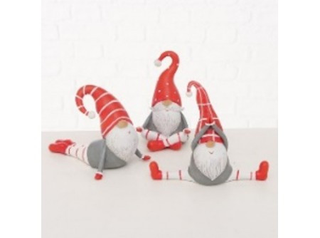 Karácsonyi manók jógáznak  3 féle 16x20cm