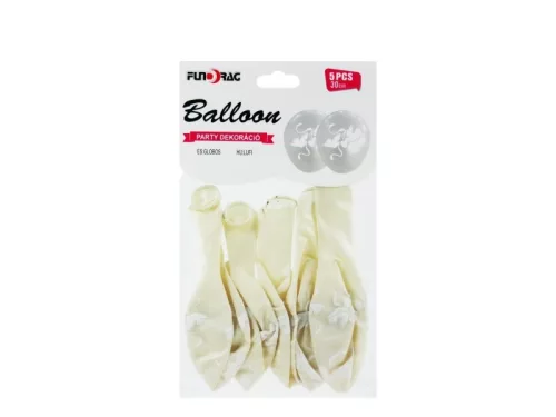 Latex lufi galambos krém  5db 30cm