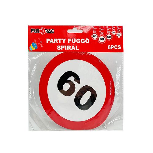 Party spirál 60-as 6db/csomag