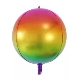Fólia lufi -  4D  Szivárvány gömb 62,4cm