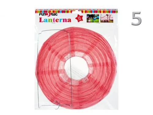 Lampion gömb 25cm pinkes