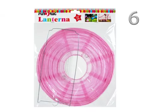 Lampion gömb 25cm rózsaszín