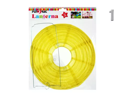 Lampion gömb 25cm sárga 