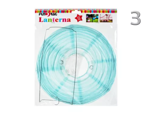 Lampion gömb 25cm világoskék