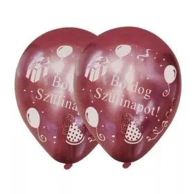  Latex lufi Boldog születésnapos rosegold alapon 4db/cs. 30cm
