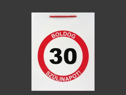 Dísztasak szülinapos 30-as