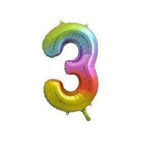 Fólia lufi színes 3-as  105cm