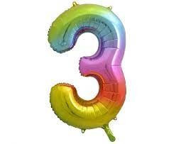 Fólia lufi színes 3-as  105cm