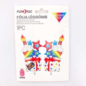Fólia lufi ajándékdoboz  62x109cm