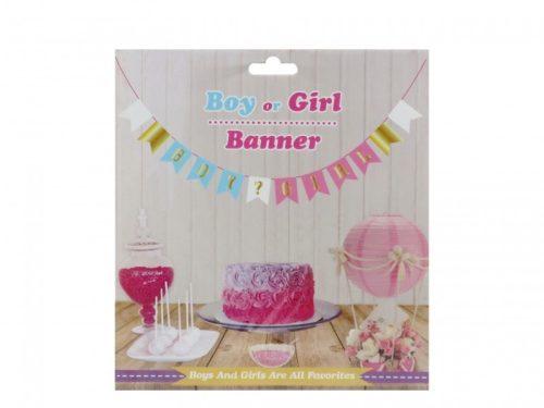 Banner baby boy/girl  12 x  16x20cm zászlók