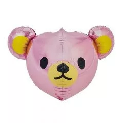 Fólia lufi maci rózsaszín 59cm