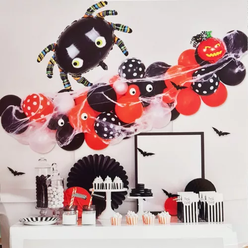 Halloween lufi szett pókos 41db-os