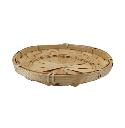 Lapos bambusz tál 20cm