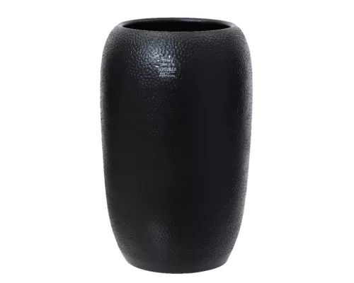 Dekorációs váza terrakotta, fekete – 22×22×40 cm
