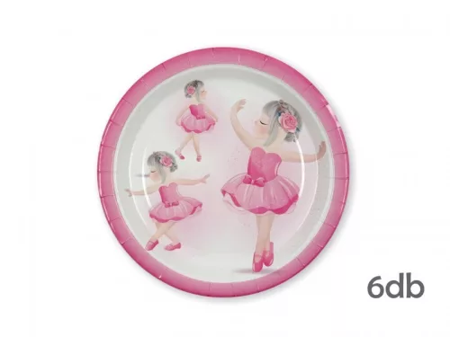 Tányér balerina 6db  22cm