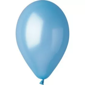 Latex lufi gyöngyház világoskék 8db-os